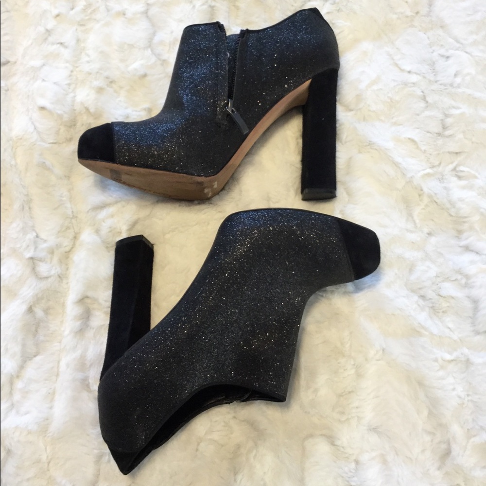 Sam Edelman 8.5M Felix Black Stardust Glitter Heel